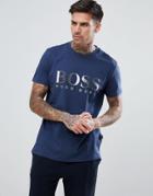Boss Logo T-shirt In Regular Fit - Blue