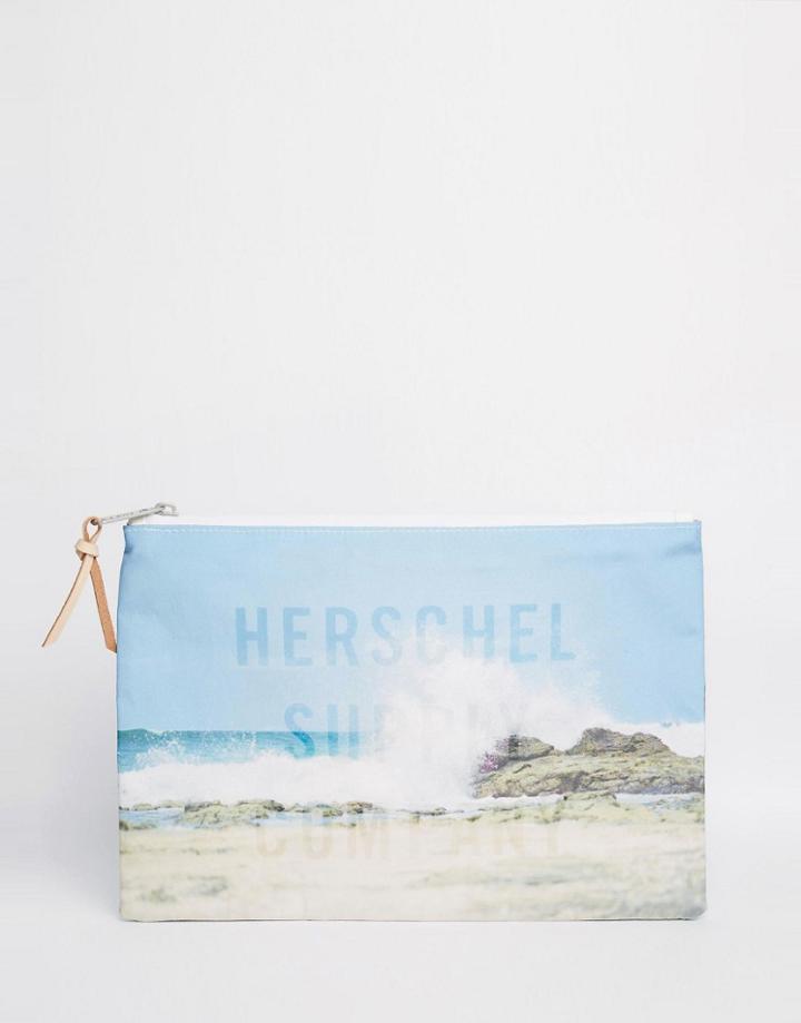 Herschel Supply Co Network Large Pouch In Wave/sky