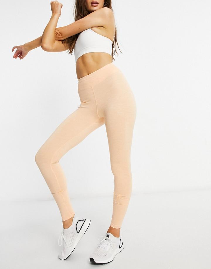 Asos 4505 Legging With Booty Ruching-orange