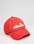 Ellesse Baseball Cap In Nylon - Red