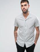 Selected Homme Regular Shirt With Revere Collar - Green