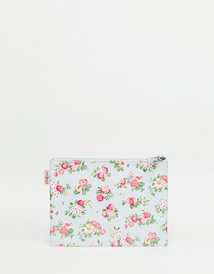 Cath Kidston Large Wild Raspberries Zip Purse - Pale Blue