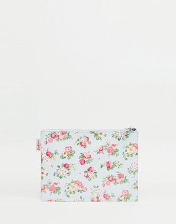 Cath Kidston Large Wild Raspberries Zip Purse - Pale Blue
