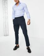 New Look Slim Fit Smart Pants In Navy