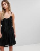 Vero Moda Pleated Cami Dress - Black