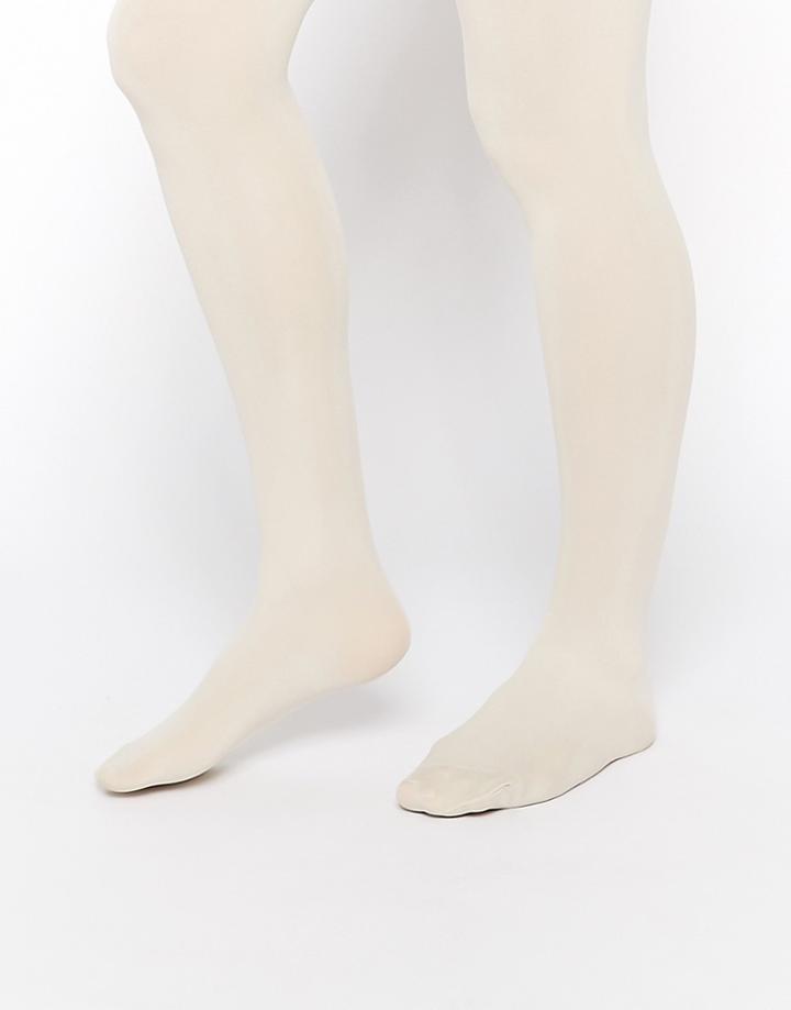 Asos 80 Denier Tights In Winter White - White