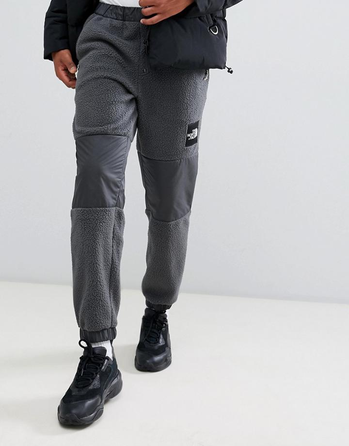 The North Face Denali Fleece Pant In Gray - Black