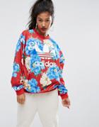 Adidas Originals Farm Big Floral Print Sweatshirt - Multi