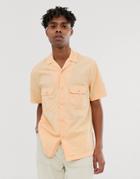 Asos Design Oversized Shirt In Neon Orange