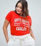 Brave Soul Plus Dakota T Shirt - Red