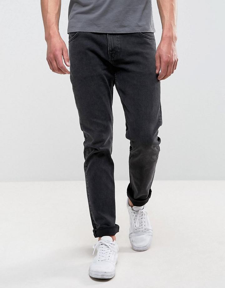 Weekday Wednesday Slim Stretch Fit Jeans Great Black Wash - Black