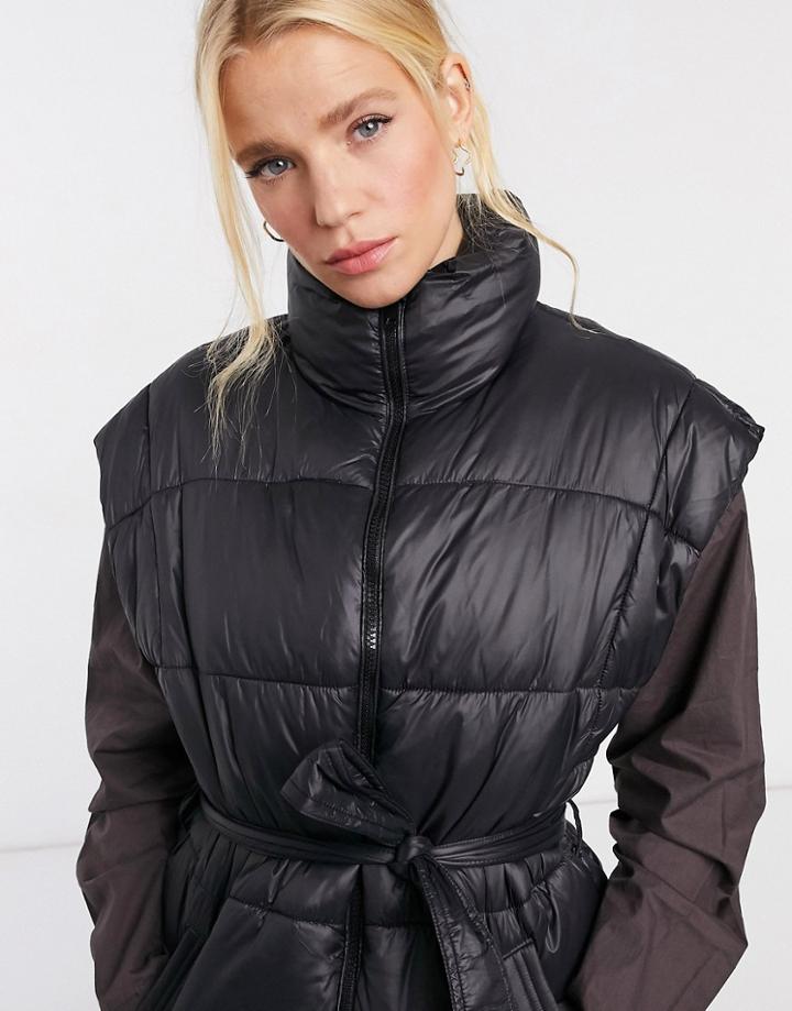 Vero Moda Padded Vest In Black