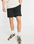 Jack & Jones Elastic Waist Chino Shorts In Black