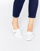 Fred Perry Aubrey Canvas White Sneakers - White