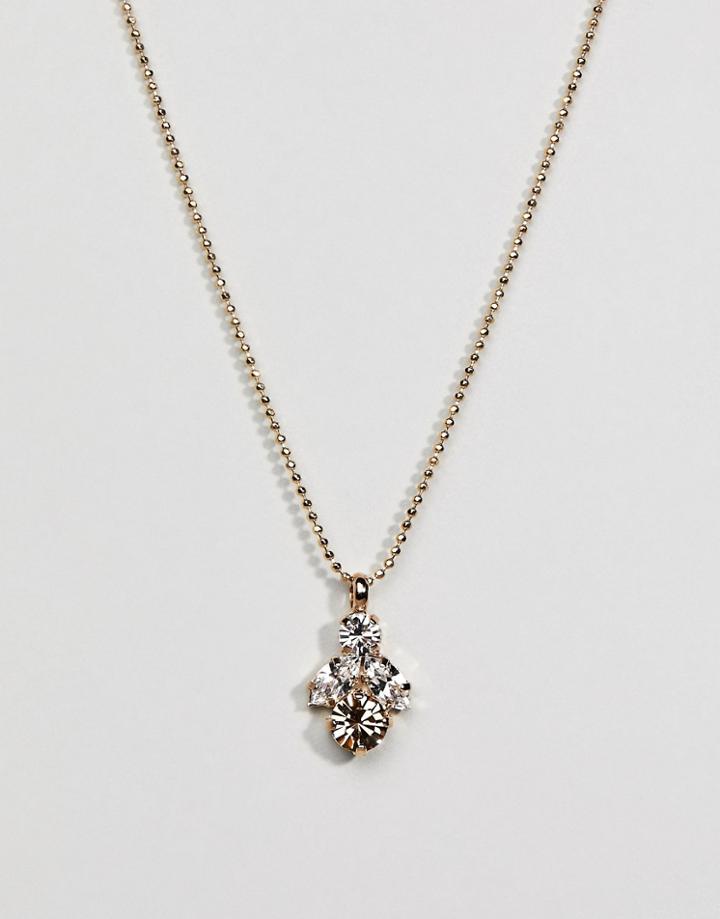Krystal London Swarovski Crystal Overlap Necklace - Clear