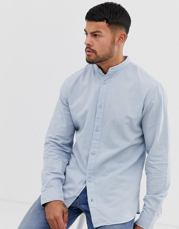 Jack & Jones Grandad Shirt - Blue