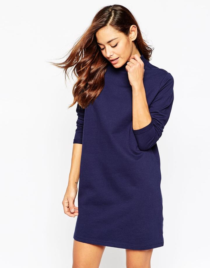 Asos Sweat High Neck Dress - Gray