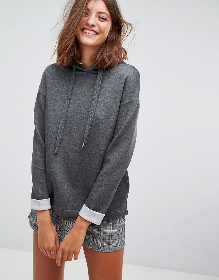 Stradivarius Hoodie - Gray