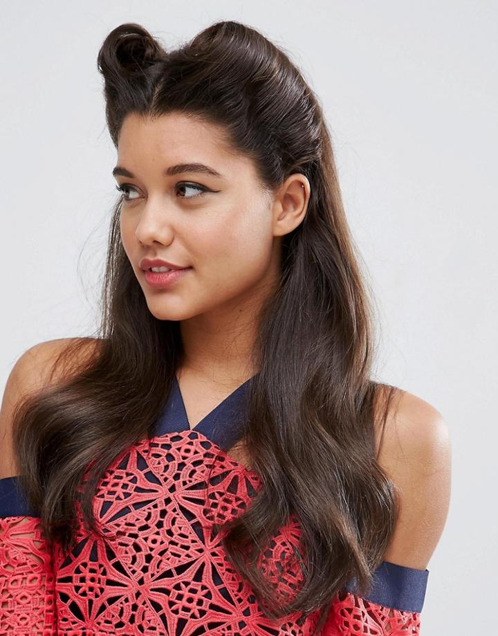 Asos Victory Roll Hair Set - Brown