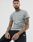Elllesse Sport Becketi T-shirt With Small Logo In Gray Marl - Gray