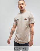 Ellesse Longline Acid Wash T-shirt - Stone