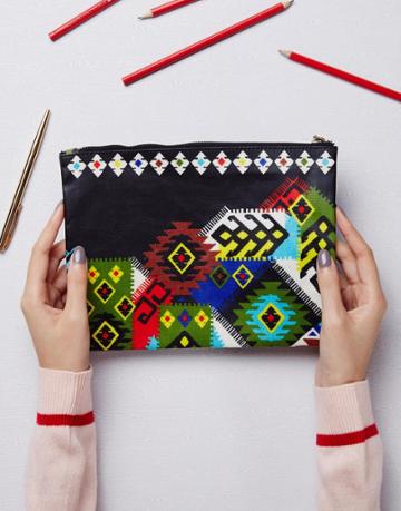 Paperchase Rodeo Print Pouch - Multi