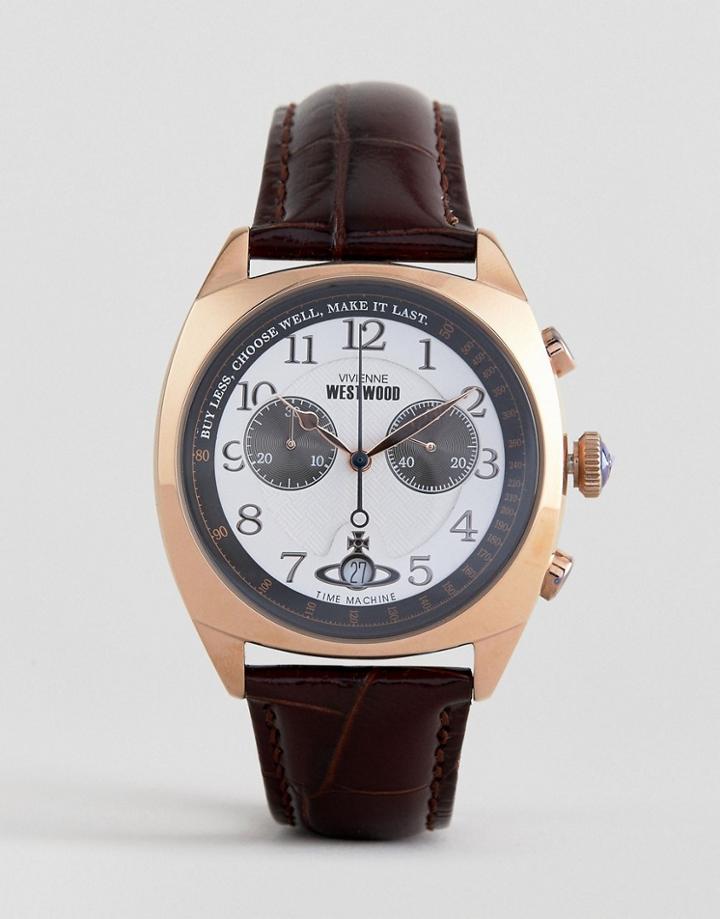 Vivenne Westwood Hampstead Watch In Brown - Brown