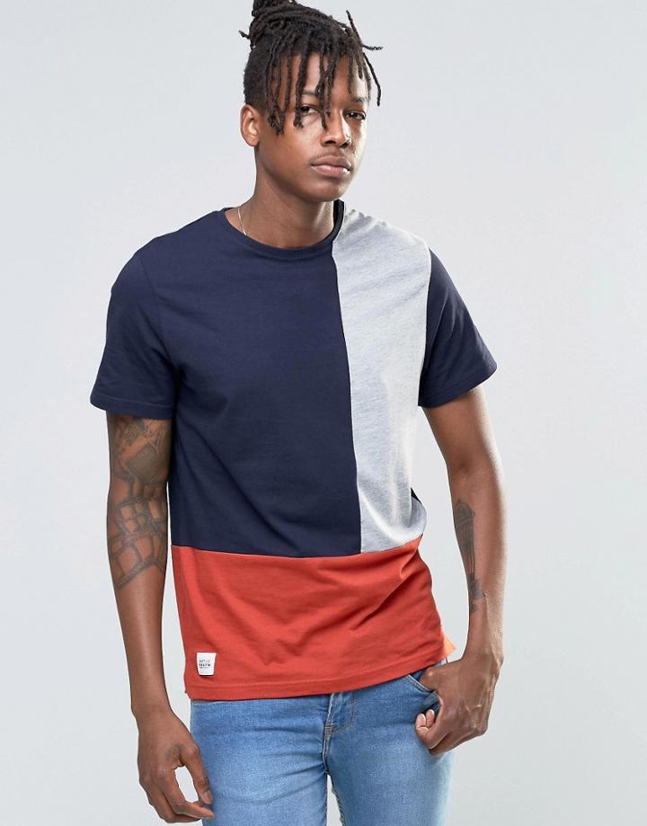 Native Youth Color Block T-shirt - Gray