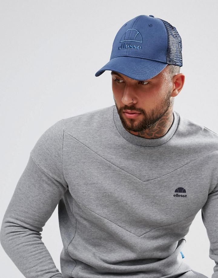 Ellesse Cap With Tonal Logo In Navy - Navy