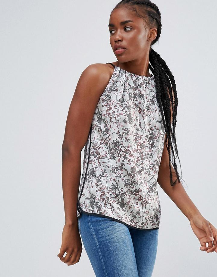 Bellfield Crocus Printed Tassel Tank - Pink