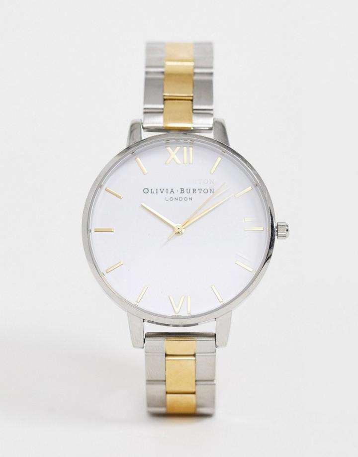 Olivia Burton Big Dial Gold And Silver Watch - Multi