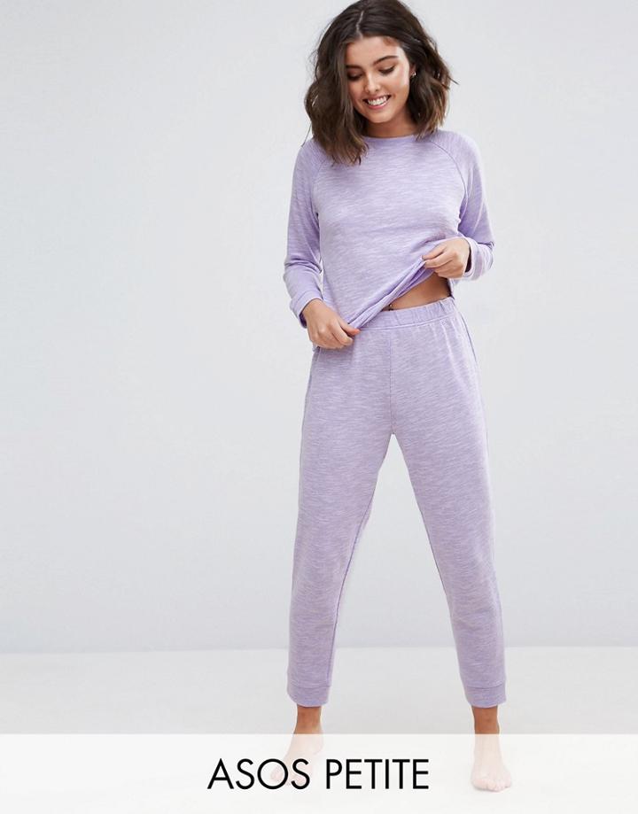 Asos Petite Lounge Sweat & Jogger Set - Purple