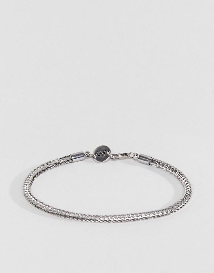 Aetherston Link Chain Bracelet In Antique Silver - Silver