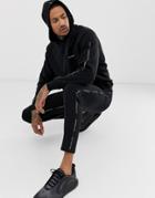 Good For Nothing Sweatpants In Black With Logo Side Taping - Black