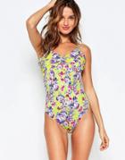 Pour Moi Paradise Control Swimsuit - Paradise Lime