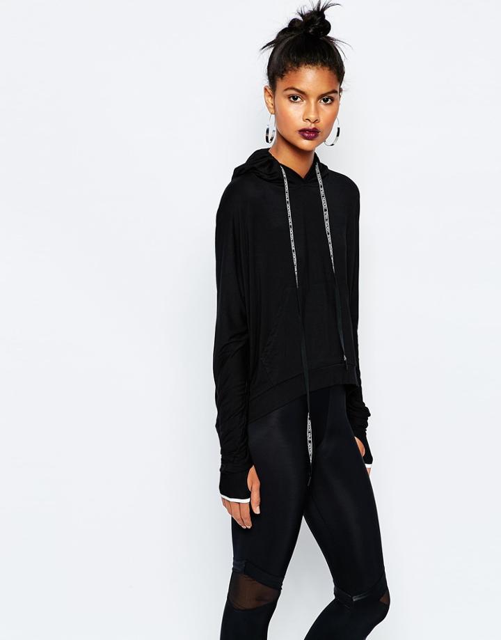 Hoxton Haus Lydia Jersey Hoodie - Black