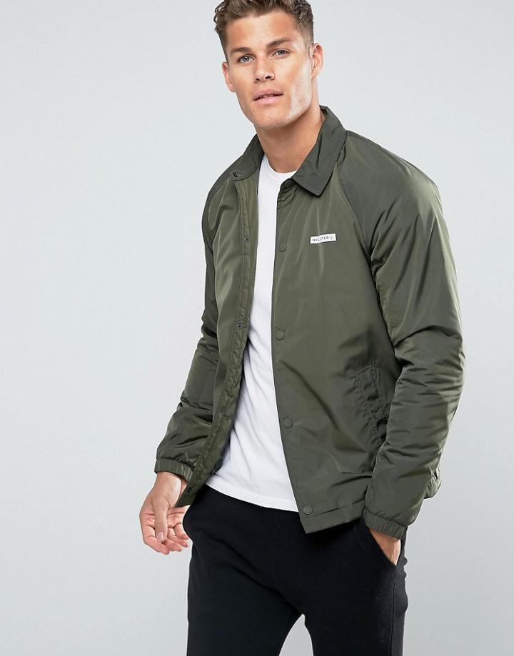 Hollister Coach Jacket In Olive - Green