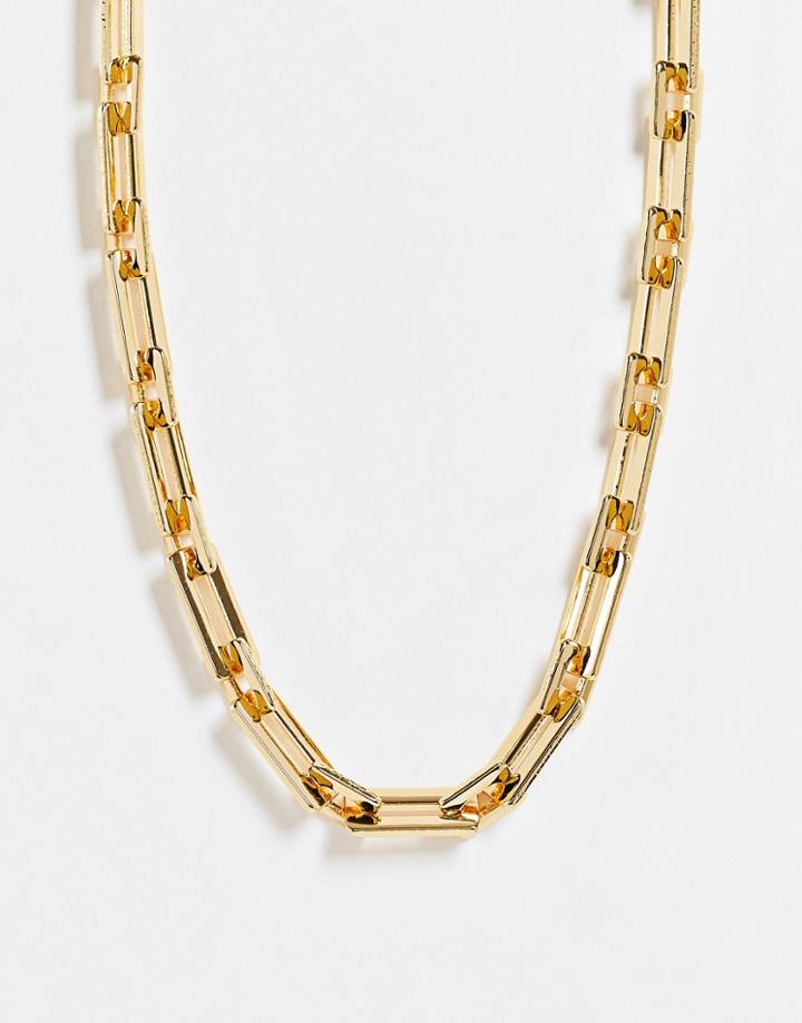 Mango Chain Link Necklace In Gold