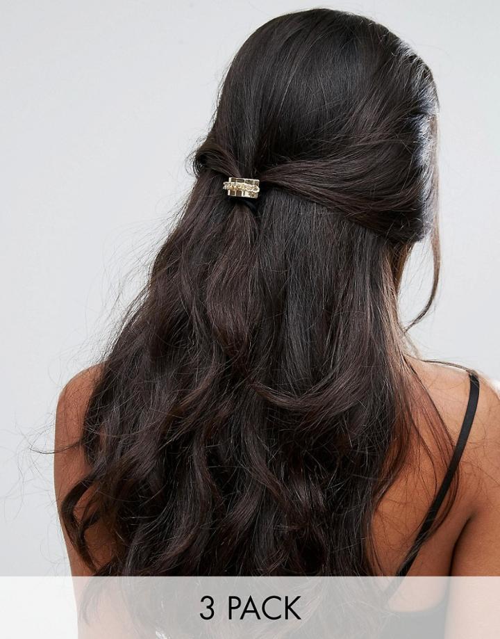 Aldo Metal Chain Hair Ties - Gold