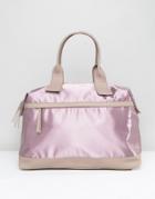 Lamoda Satin Carryall In Lilac - Purple