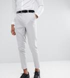 Asos Design Tall Tapered Suit Pants In Putty Gray - Gray