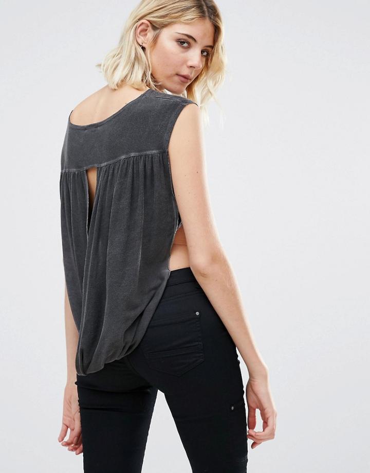 Nytt Rennie Hi Low Top With Cut Out Sides - Black