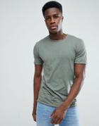 Only & Sons T-shirt In Organic Cotton-green