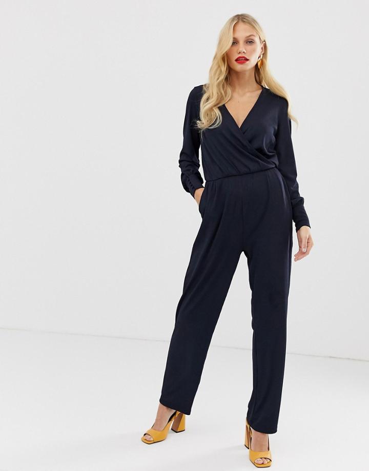 Y.a.s Wrap Jumpsuit - Navy