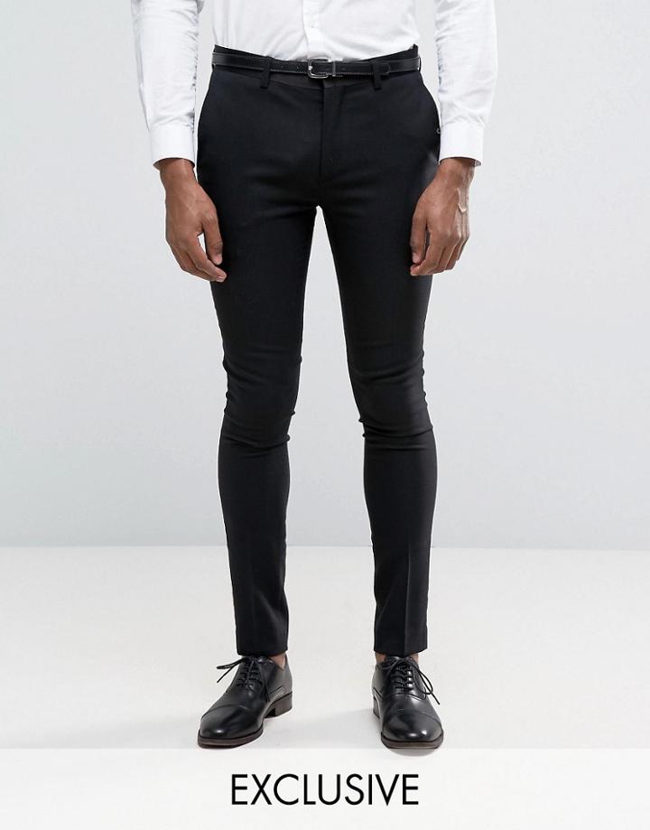 Only & Sons Super Skinny Tuxedo Pants - Black