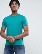 Original Penguin Small Logo T-shirt Slim Fit In Green Marl - Green