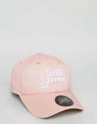 Sixth June Baseball Cap In Pink With Logo - Pink
