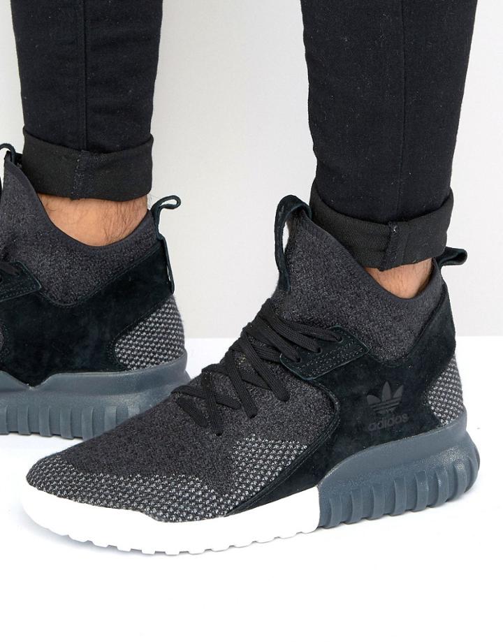 Adidas Originals Tubular X Pk Sneakers In Black Bb2379 - Black