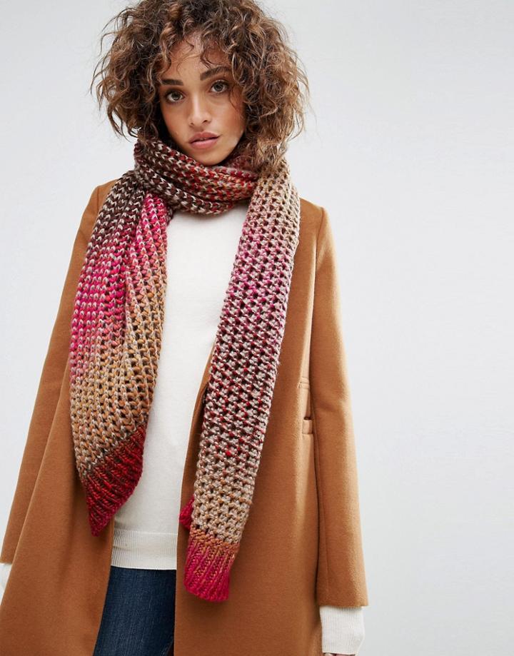 Boardmans Multi Knitted Scarf - Multi