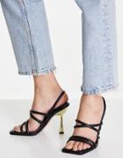 Asos Design Neither Strappy Heeled Sandals In Black